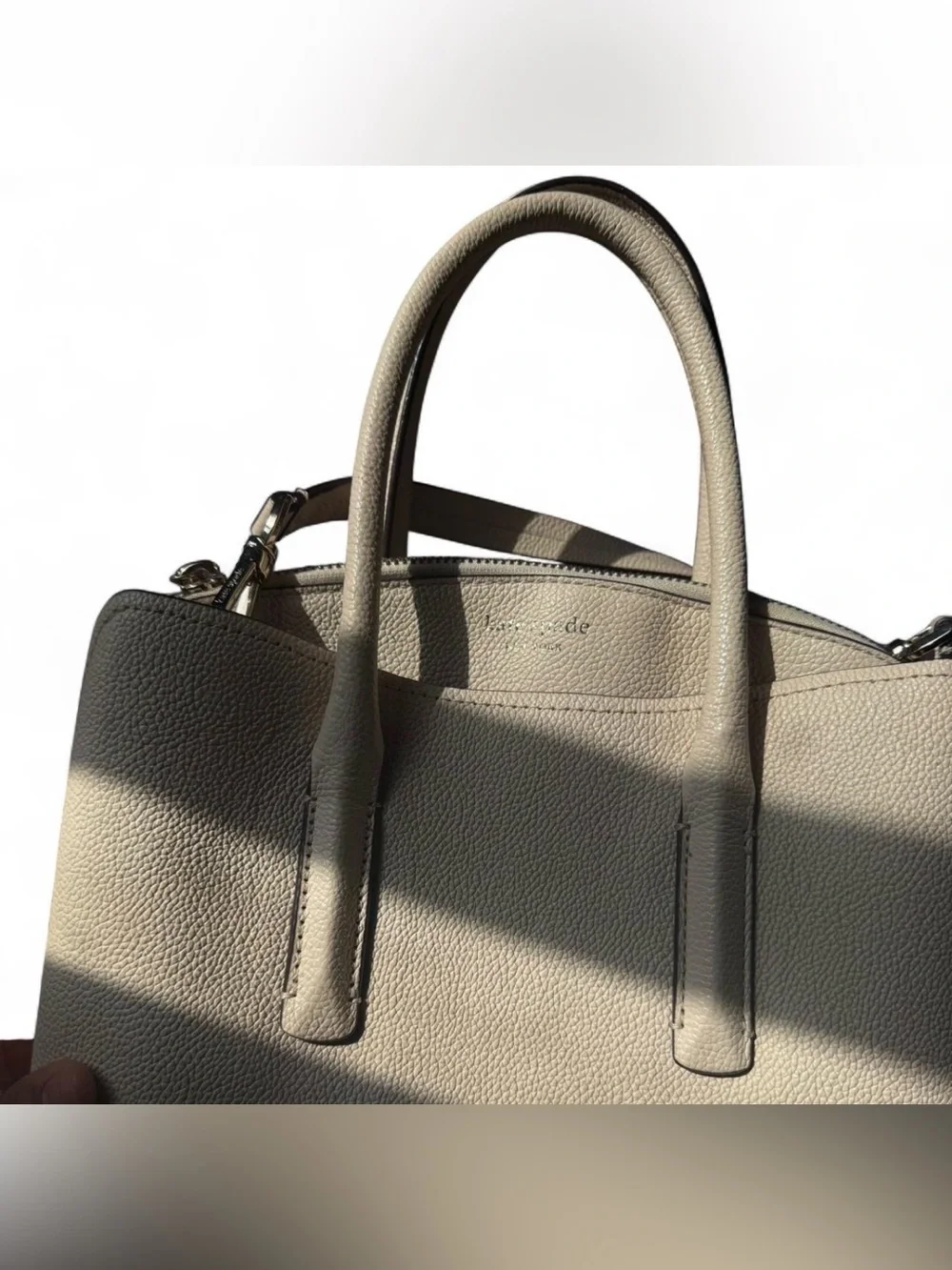 Cream Kate Spade Crossbody Handbag